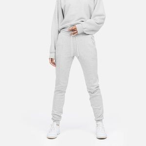 MATE the Label Fleece Front Seam Heather Grey Jogger